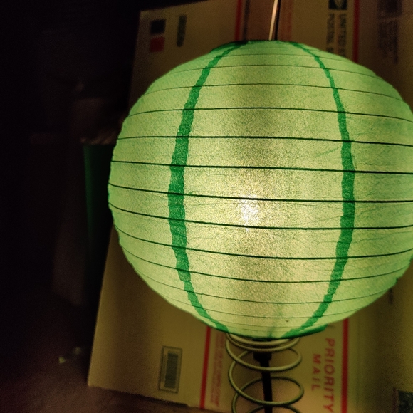 IKEA Other Ikea Green Paper Lantern Lamp Poshmark